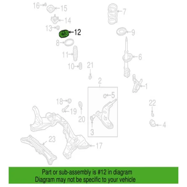 Soporte Superior Amortiguador Para Mazda Mx6 1993-1997 2.0 - Rodamientos Cazoleta | ClickRepuestos